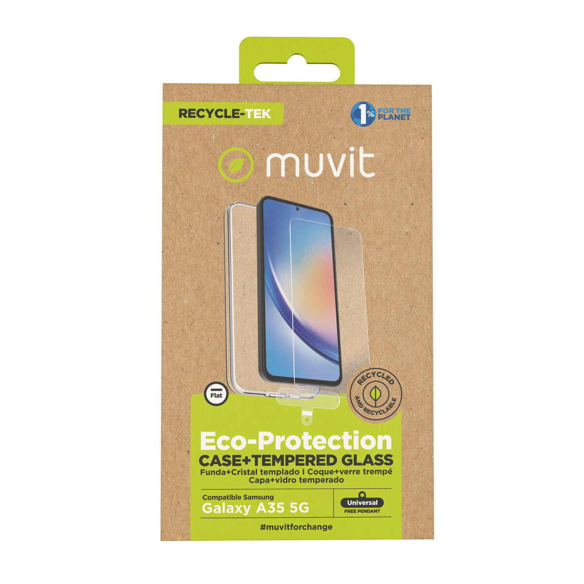 Mobile Case and Protector Muvit for Change Samsung Galaxy A35 5G Samsung Galaxy A34 5G