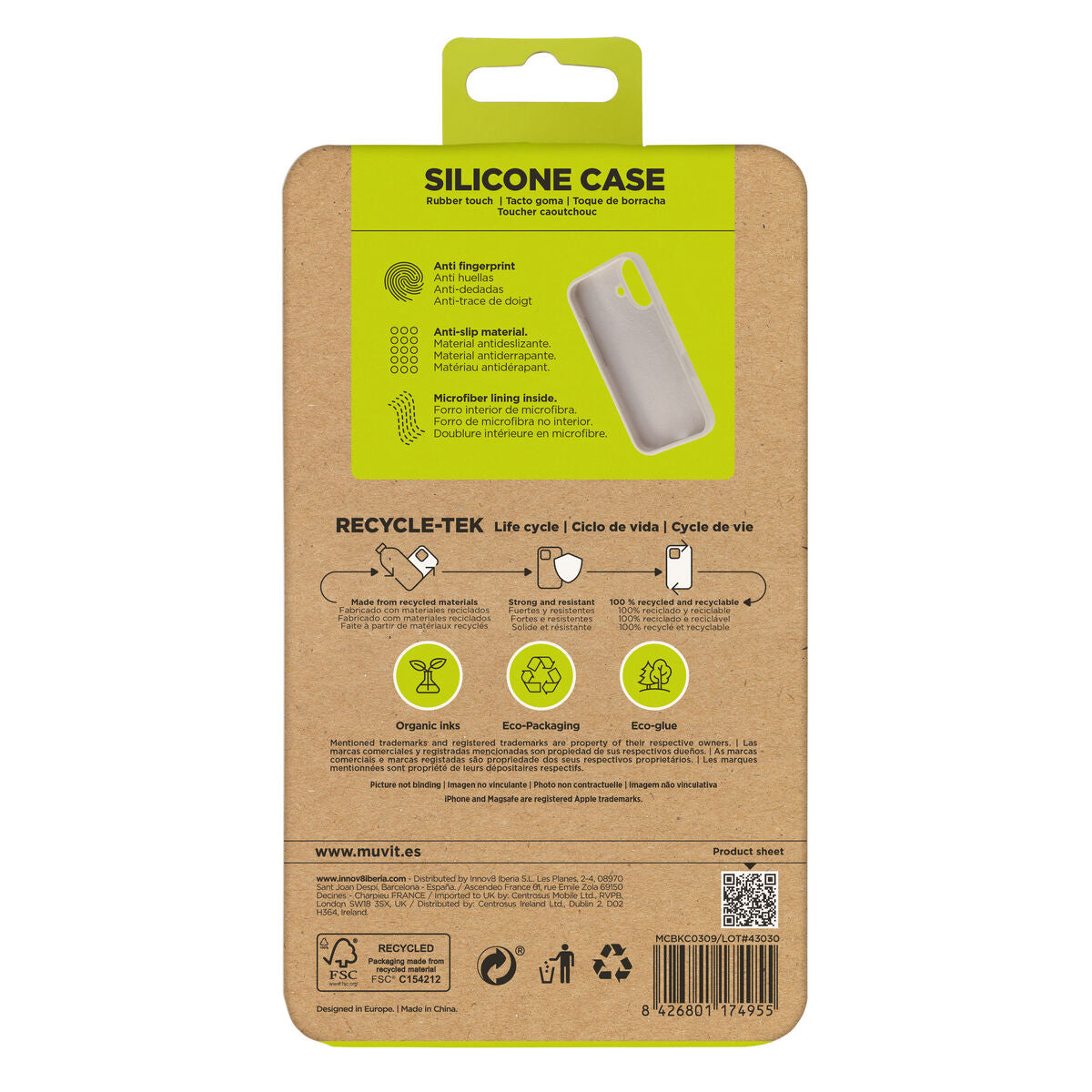 Mobile cover Muvit for Change iPhone 16 Nude
