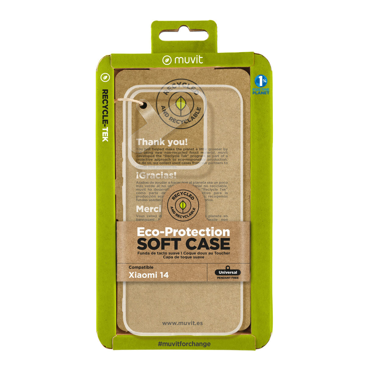 Mobile cover Muvit for Change Xiaomi 14