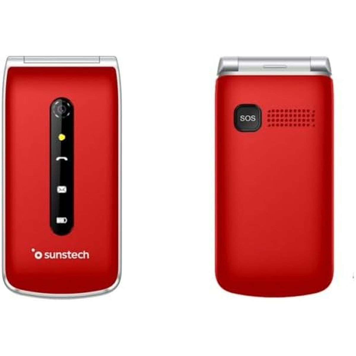 Mobile telephone for older adults Sunstech CELT18RD Red 2.4"