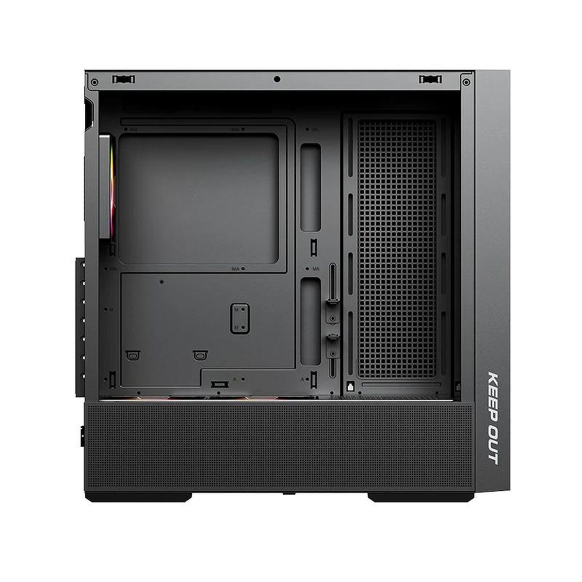 ATX Semi-tower Box KEEP OUT KO XC-805 MESH ARGB USB3 Black
