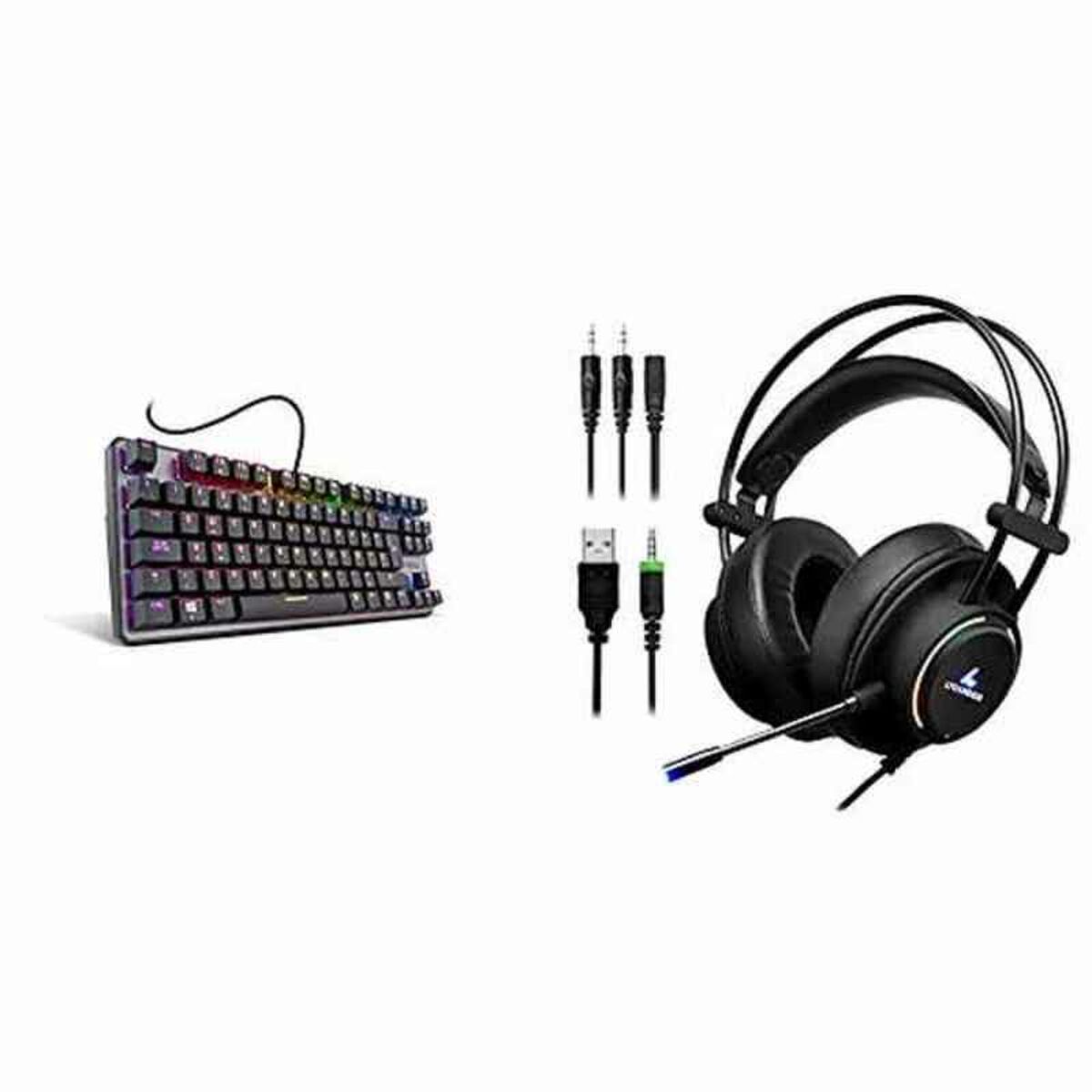 Keyboard Krom NXKROMKRNLTKL Black Spanish Qwerty