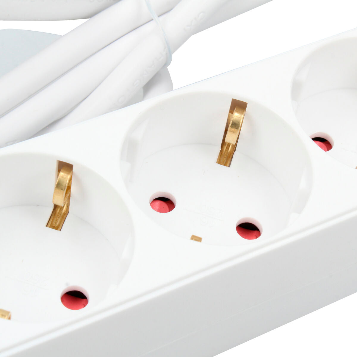 4-socket plugboard without power switch TM Electron TMUAD504 White 3680 W (1,5 m) (4 Units)