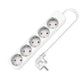 Power Socket - 5 sockets with Switch TM Electron TMUAD505S White 3680 W (1,5 m)