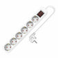 6-socket plugboard without power switch TM Electron TMUAD506S White 3680 W (1,5 m)