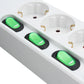 4-socket plugboard without power switch TM Electron TMUAD554 White 3680 W (1,5 m)