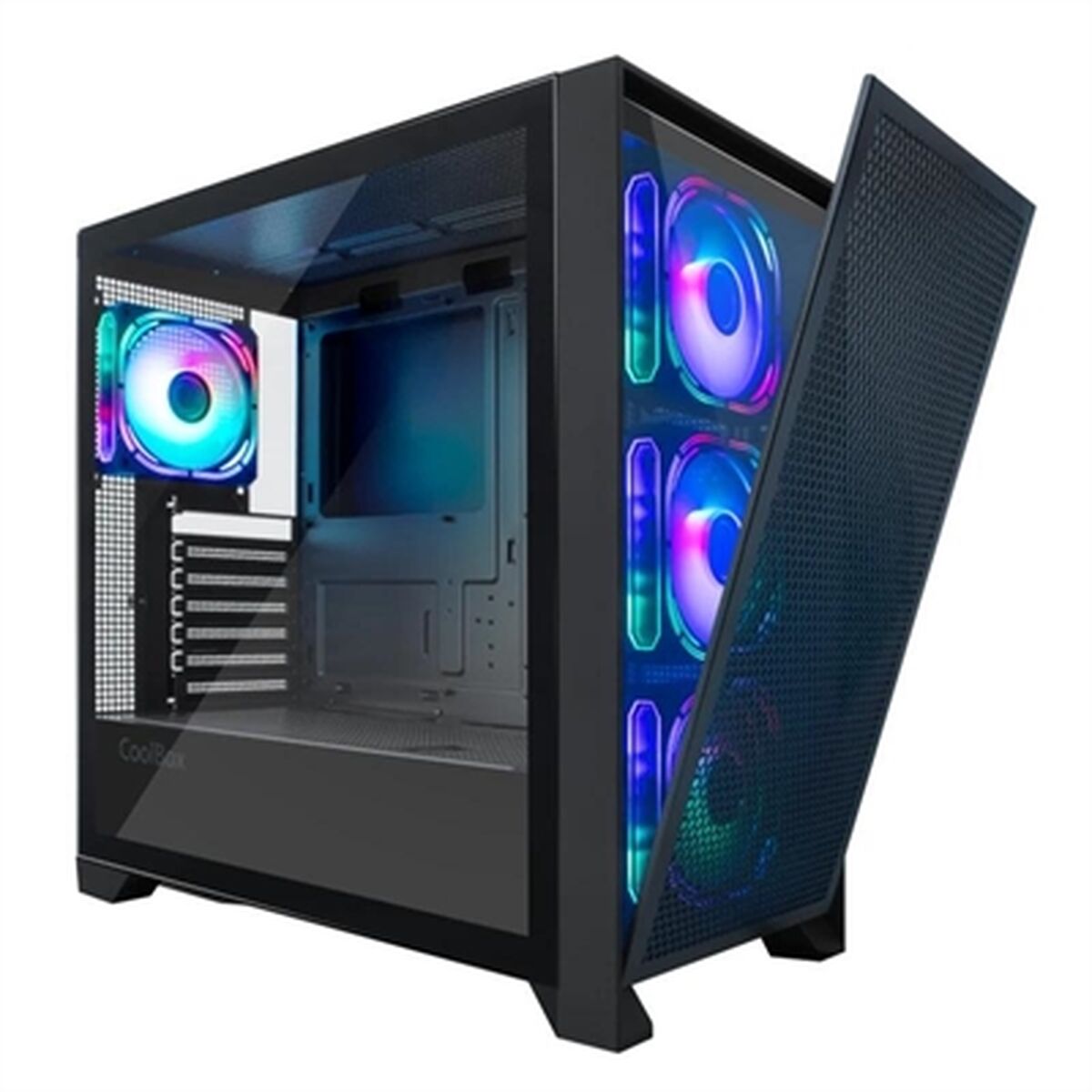 ATX Semi-tower Box CoolBox COO-CHA-GE2000-0 Black