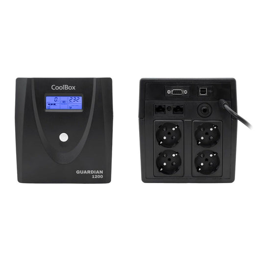 Uninterruptible Power Supply System Interactive UPS CoolBox COO-SAIGD3-12D 1200 W 720 W