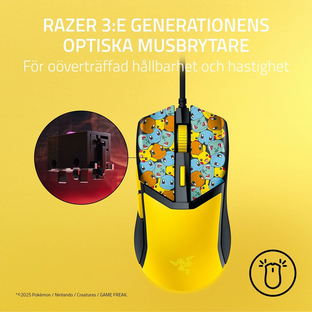 Mouse Razer RZ01-04650400-R3M1 Black 8500 dpi