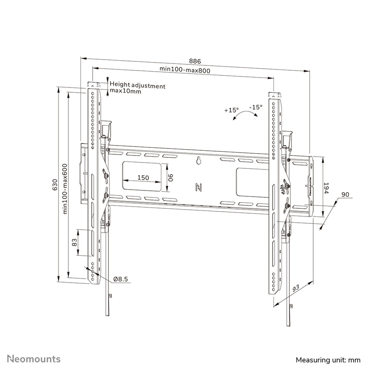 TV Mount Neomounts WL35-750BL18 43"