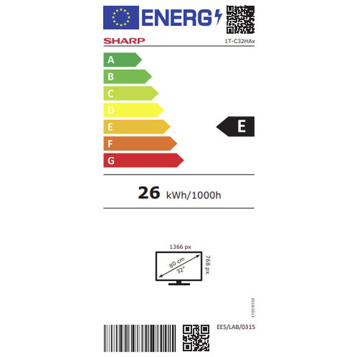 Smart TV Sharp 32HA1205E 32" HD LED 60 Hz