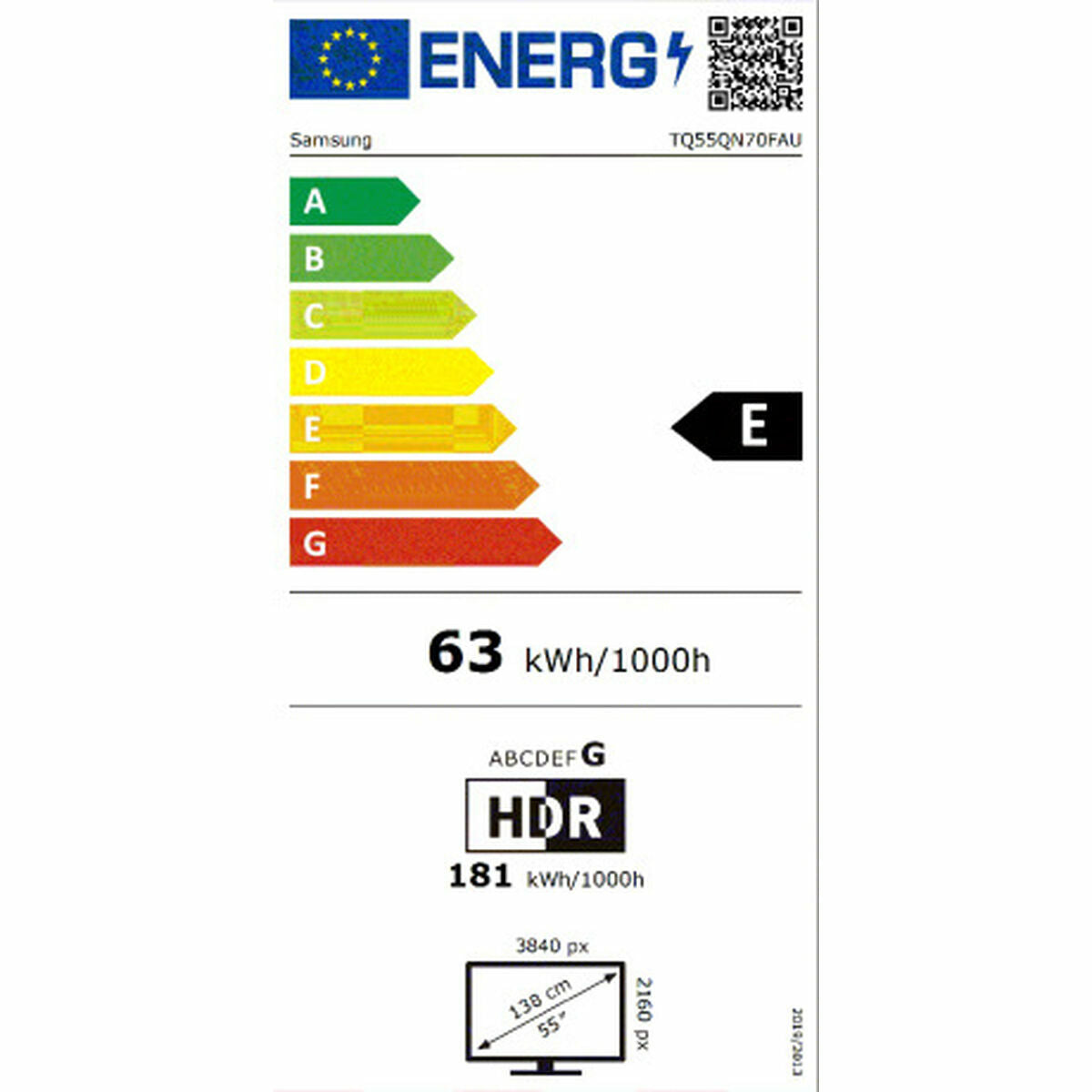 Smart TV Samsung TQ55QN70F 55" 4K Ultra HD HDR Neo QLED